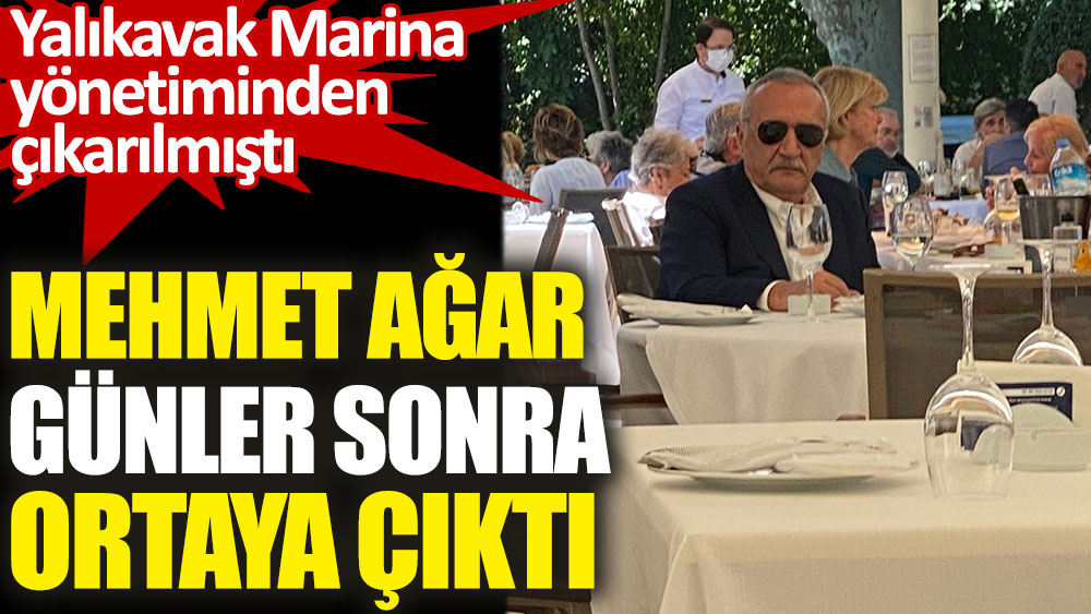 Mehmet Ağar, günler sonra ortaya çıktı