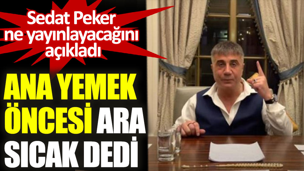 Sedat Peker, 'AKP ile anlaştı' iddialarına tepki gösterdi