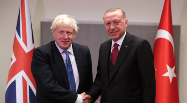 Erdoğan İngiltere Başbakanı Boris Johnson'la bir araya geldi