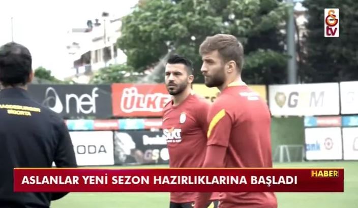 Galatasaray'ın yeni transferleri idmanda