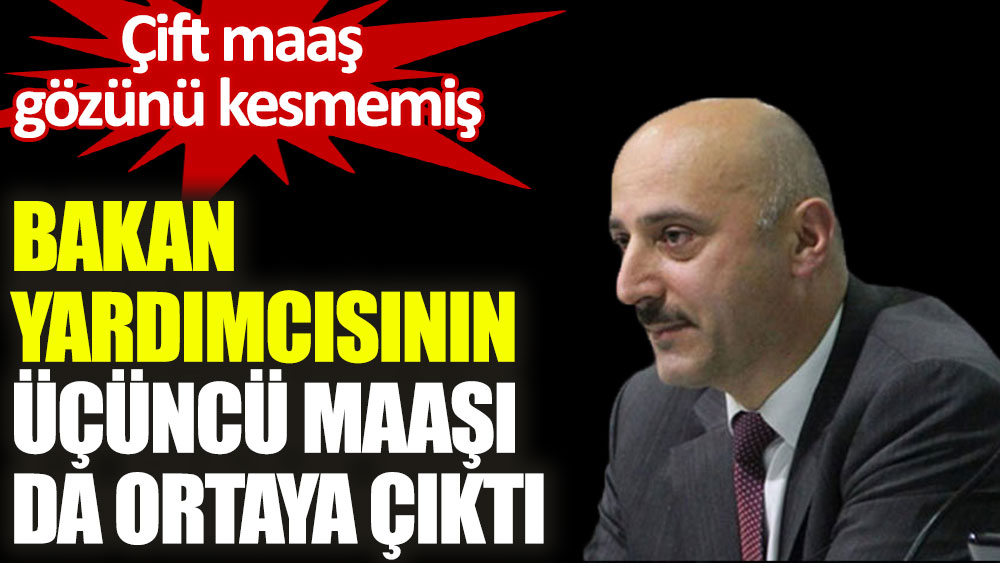Hazine ve Maliye Bakan Yardımcısı Şakir Ercan Gül'ün üç maaş aldığı ortaya çıktı