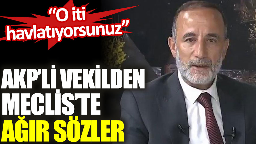 AKP’li vekilden Meclis’te ağır sözler: “O iti havlatıyorsunuz”