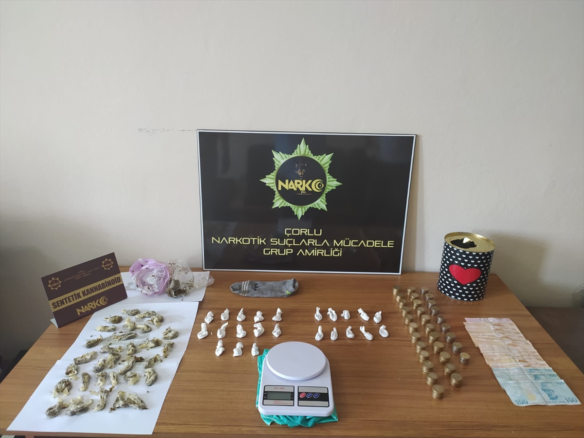 Çorlu'da uyuşturucu satıcılarına yönelik operasyon