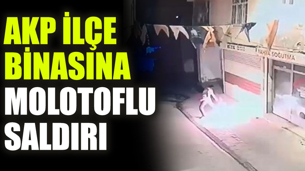 Diyarbakır Hani'de AKP ilçe binasına molotoflu saldırı