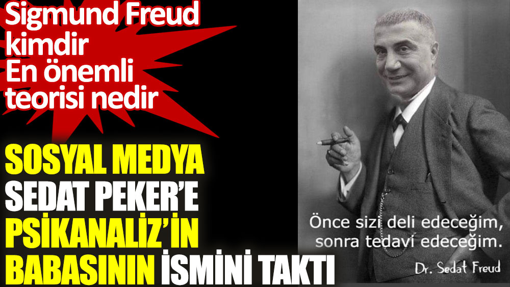 Sosyal medya Sedat Peker'e Psikanaliz 'in babası Sigmund Freud'ün ismini taktı