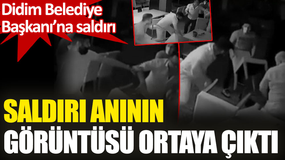 Didim Belediye Başkanı Ahmet Deniz Atabay'a saldırı anının görüntüsü ortaya çıktı
