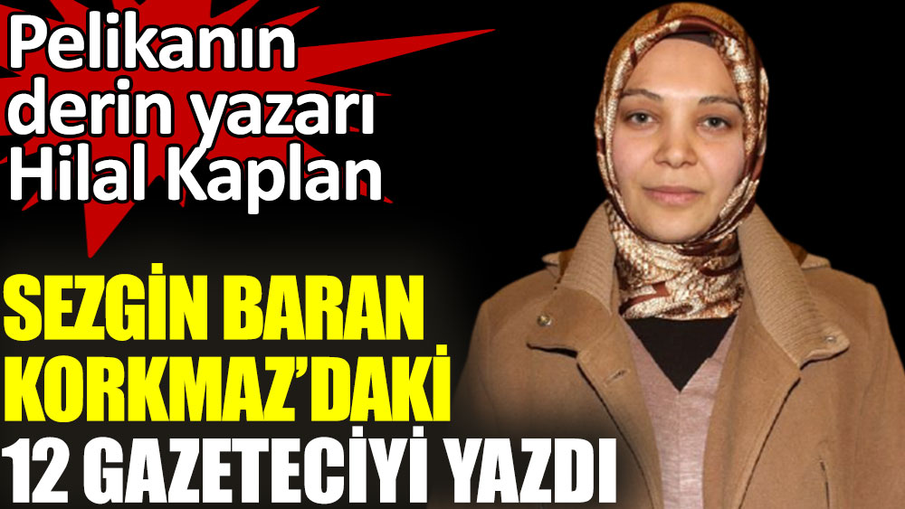 Hilal Kaplan, Sezgin Baran Korkmaz’daki 12 gazeteciyi yazdı 