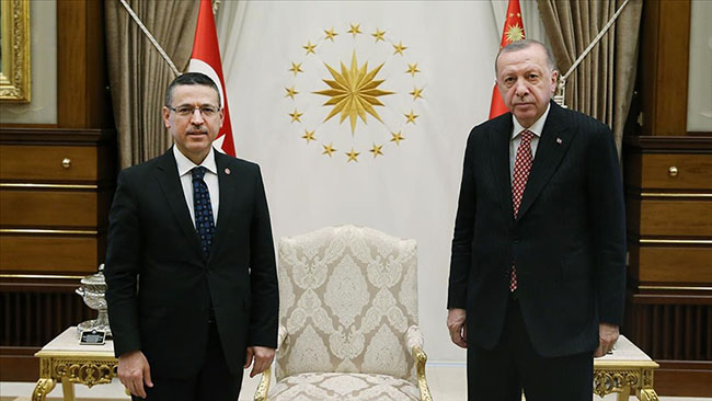 Erdoğan, Sayıştay Başkanı Ahmet Baş'ı kabul etti