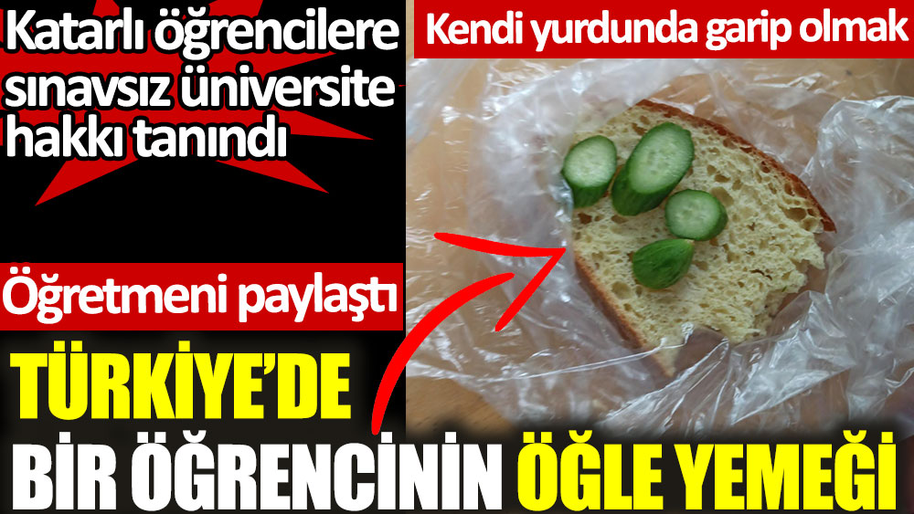 Türkiye'de bir öğrencinin öğle yemeğini öğretmeni paylaştı