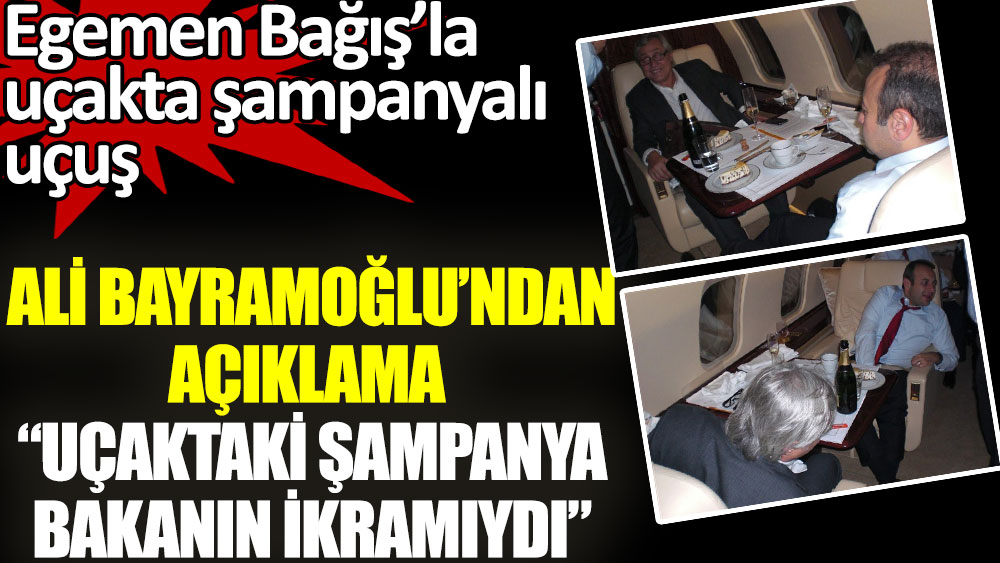Ali Bayramoğlu’dan açıklama: “Şampanya bakanın ikramıydı”
