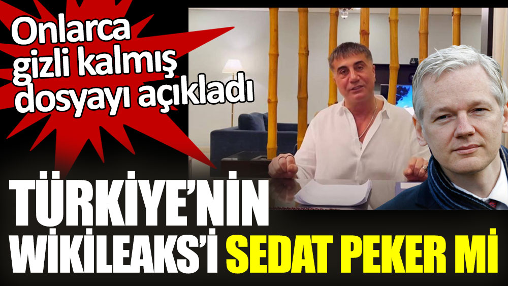 Türkiye’nin Wikileaks’i Sedat Peker mi. Onlarca gizli kalmış dosyayı açıkladı