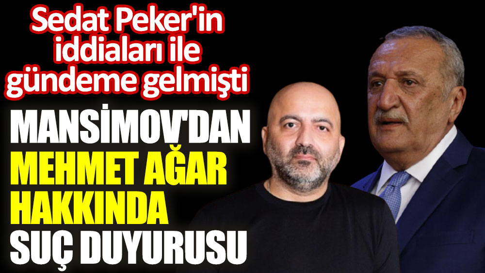 Mübariz Mansimov'dan Mehmet Ağar hakkında suç duyurusu