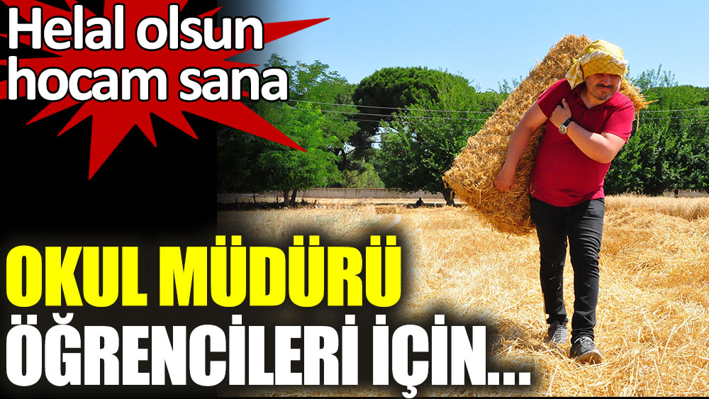 Okul müdürü öğrencileri için çiftçi oldu