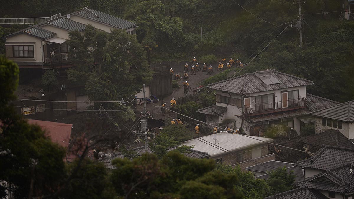 Japonya'daki heyelan ve taşkında 2 kişi öldü 20 kişi kayboldu