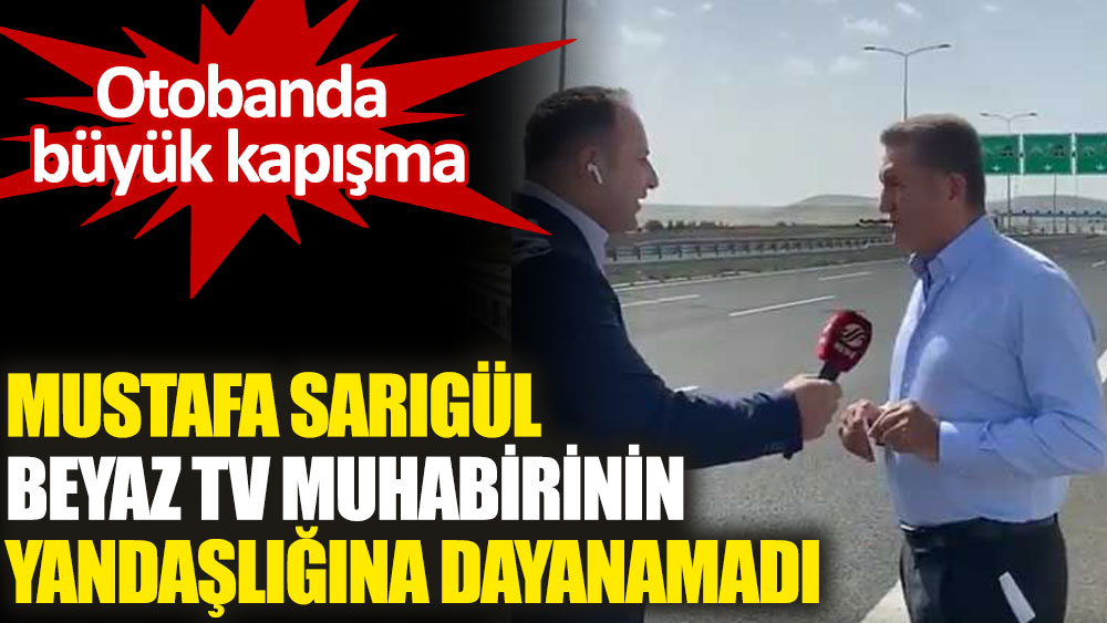 Mustafa Sarıgül'den, Beyaz TV muhabirine tepki: Sizin tuzunuz kuru...