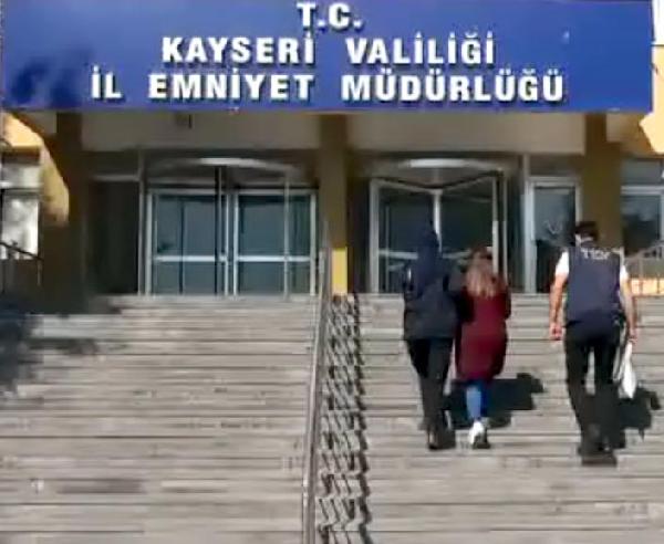 Kayseri'de terör örgütü üyesi kadın yakalandı