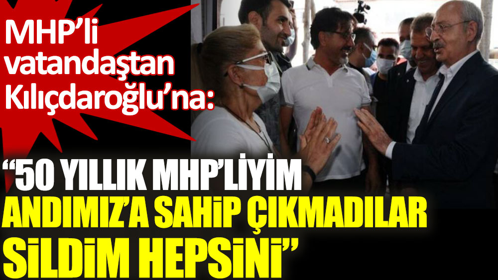 MHP’li vatandaştan Kılıçdaroğlu'na. 50 yıllık MHP’liyim Andımız’a sahip çıkmadılar sildim hepsini!
