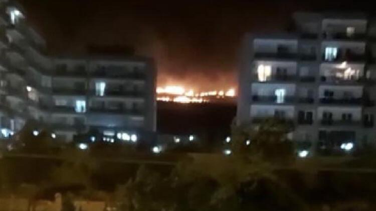 İzmir’de korkutan 'otluk' yangını