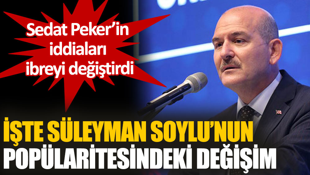 MetroPOLL araştırdı: Süleyman Soylu'nun popülaritesi düştü