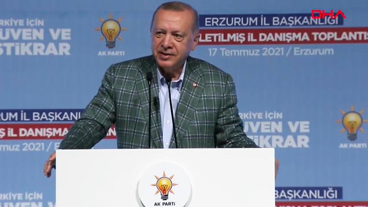 Erdoğan AKP Erzurum İl Toplantısı'nda konuştu