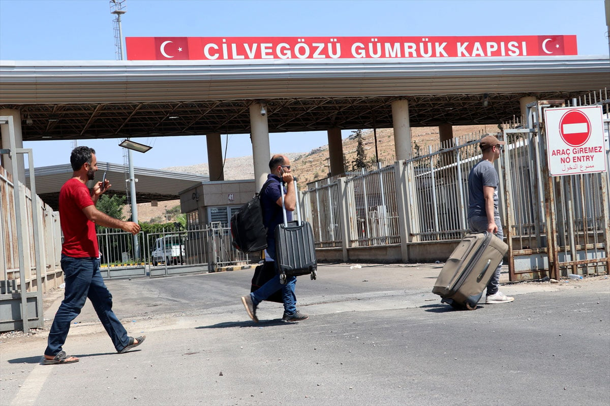 Sınır kapısındaki yoğunluk bitti