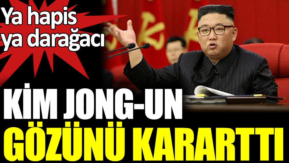 Kuzey Kore lideri Kim Jong-un gözünü karattı