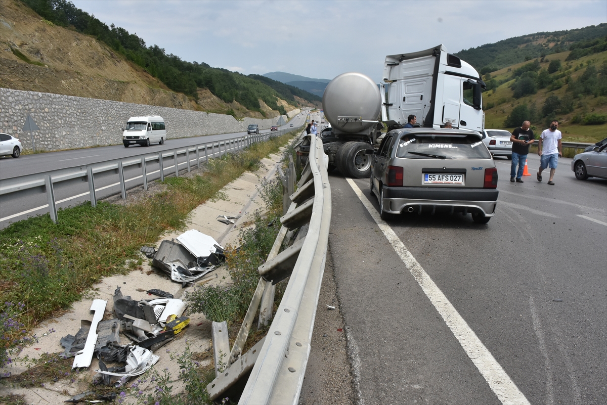 Samsun'daki trafik kazalarında 8 kişi yaralandı