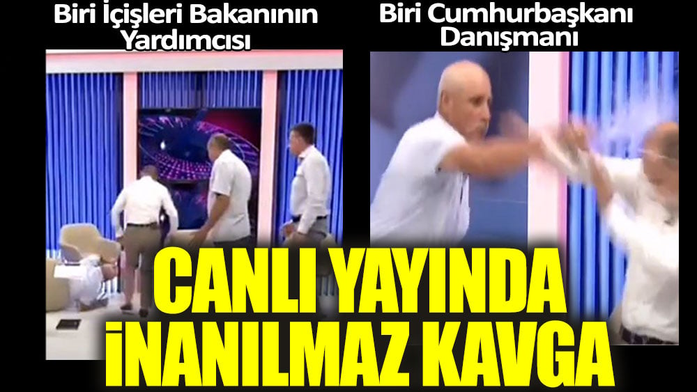 Biri İçişleri Bakanının Yardımcısı, biri Cumhurbaşkanı Danışmanı... Canlı yayında inanılmaz kavga