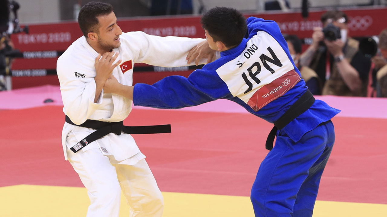 Milli judocu Bilal Çiloğlu son olimpiyat şampiyonu Japon sporcu Ono'ya yenildi