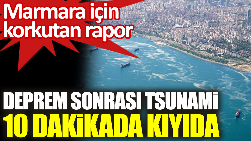 Marmara için korkutan rapor. Deprem sonrası tsunami 10 dakikada kıyıda