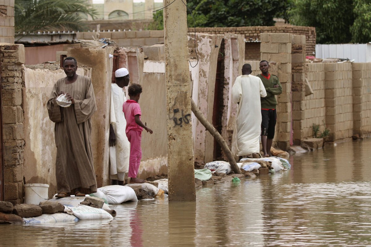 Sudan'da aşırı yağış yüzünden 115 ev yıkıldı