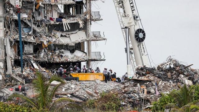 Miami'de çöken binada ölü sayısı 98'e yükseldi