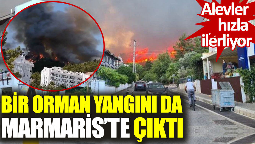 Bir yangın da Marmaris'te çıktı