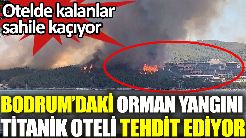 Bodrum'daki orman yangını Titanik Oteli tehdit ediyor