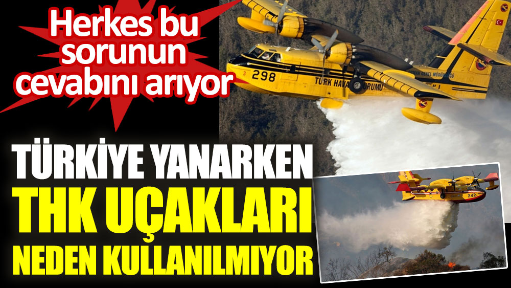 Herkes bu sorunun cevabını arıyor: Türkiye yanarken THK uçakları neden kullanılmıyor