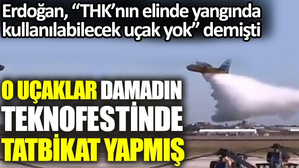 Erdoğan'ın yok dediği uçaklar damadın Teknofest'inde tatbikat yapmış