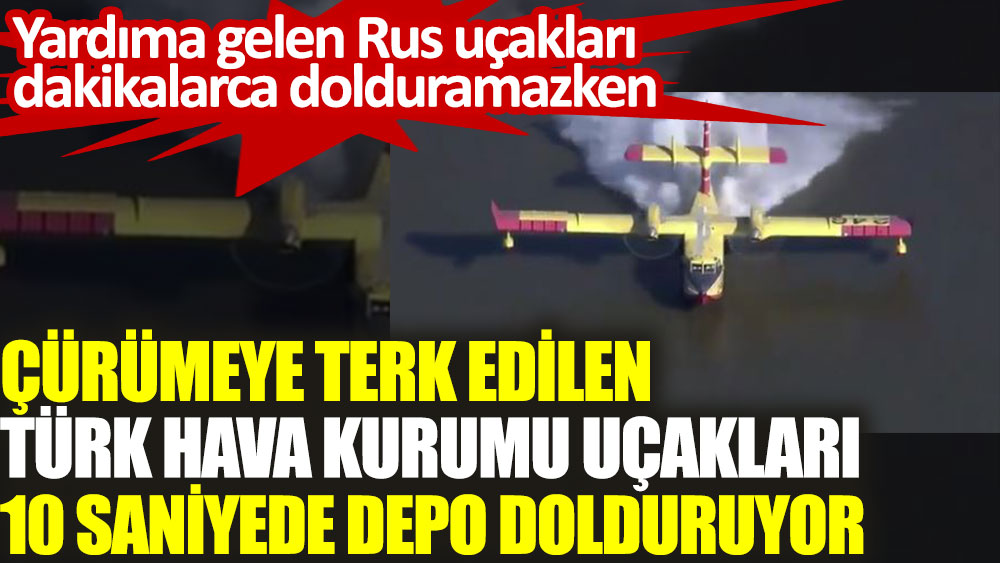 Çürümeye terk edilen Türk Hava Kurumu uçakları 10 saniyede depo dolduruyor