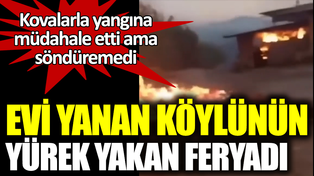 Antalya'da yangın eve sıçradı.