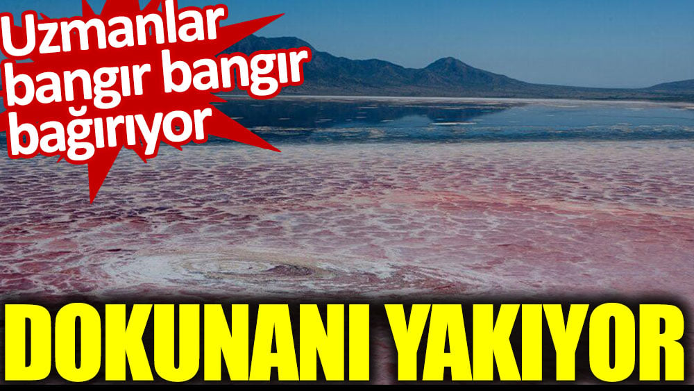 Natron Gölü dokunanı yakıyor