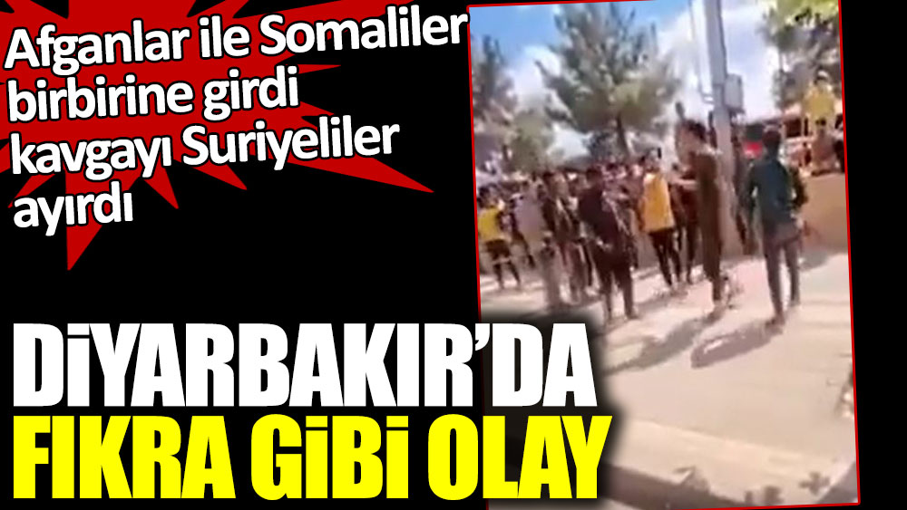Diyarbakır'da fıkra gibi olay... Afganlar ile Somaliler birbirine girdi, kavgayı Suriyeliler ayırdı!
