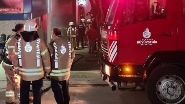 İstanbul'da bina yangını