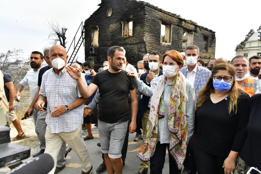 İYİ Partili Başaran: Yangın sahasında, halkın yanındayız