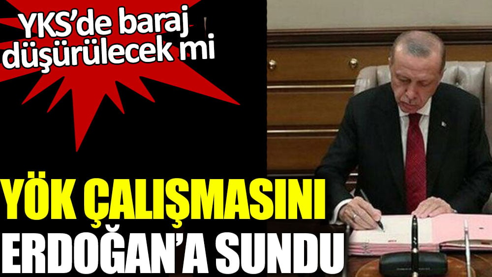 YÖK çalışmasını Erdoğan'a sundu