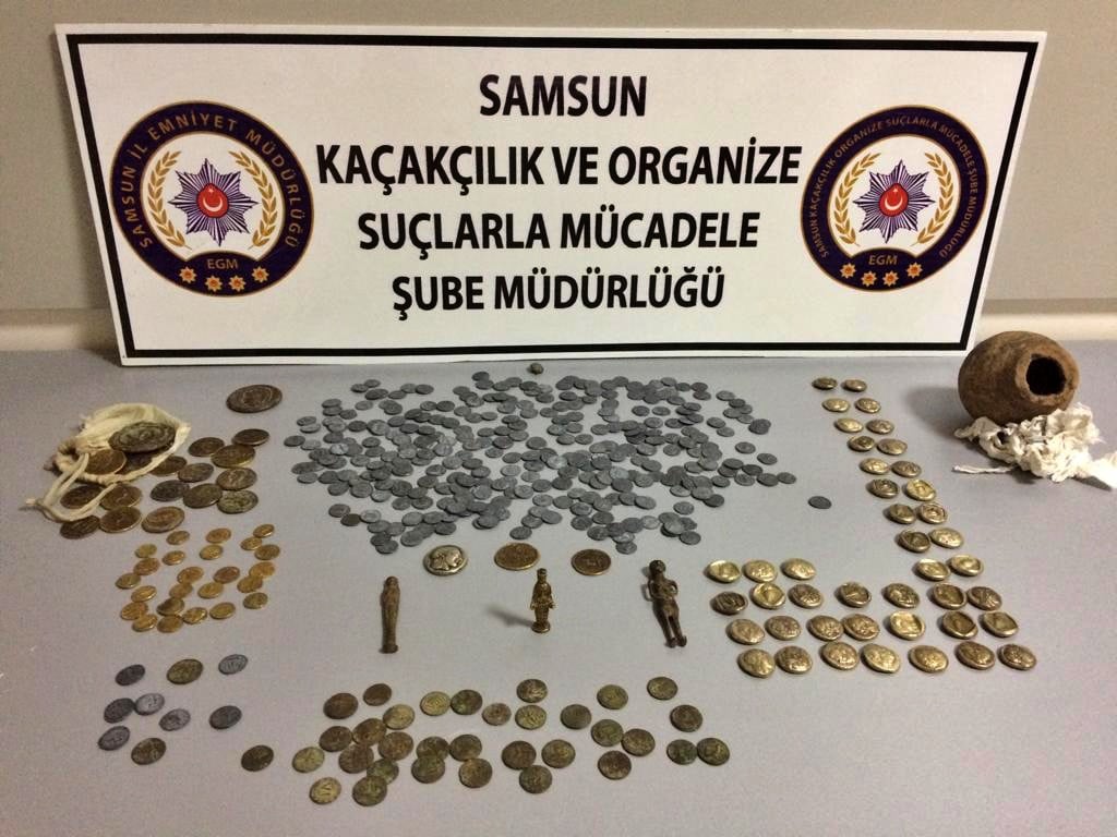 Samsun'da tarihi eser kaçakçılarına operasyon