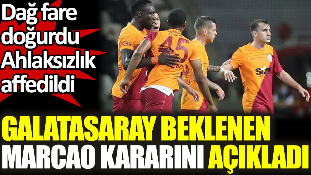 Galatasaray beklenen Marcao kararını açıkladı