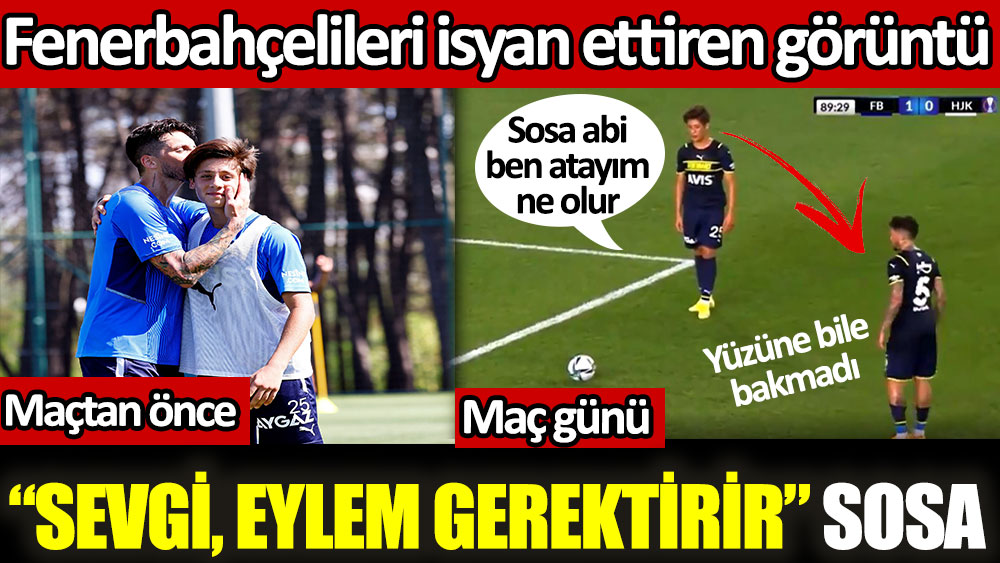 Arda Güler ile Sosa arasındaki görüntü Fenerbahçelileri isyan ettirdi