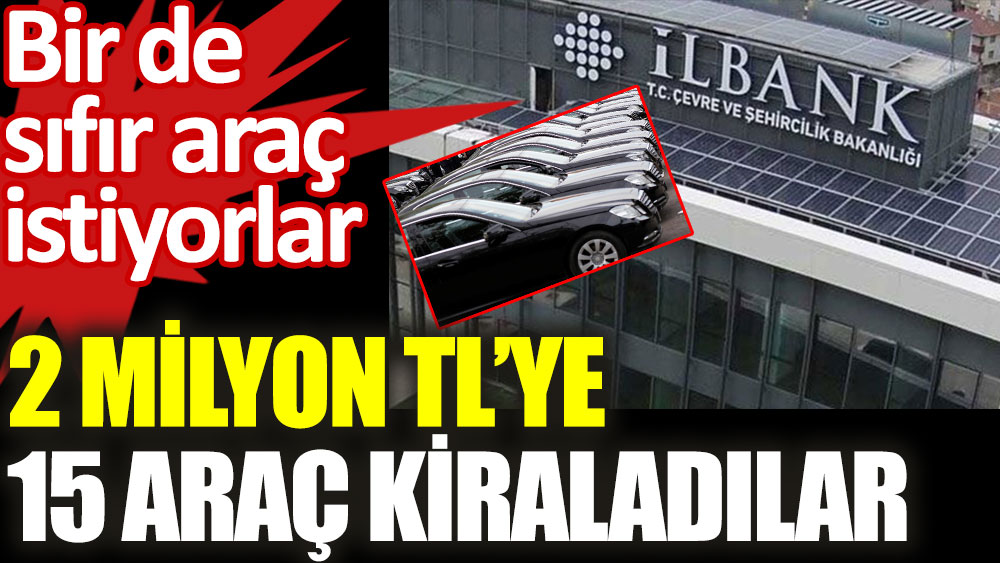 Adana'da İller Bankası 2 milyona 15 araç kiraladı