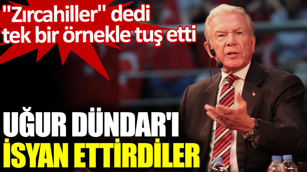 Uğur Dündar'ı isyan ettirdiler