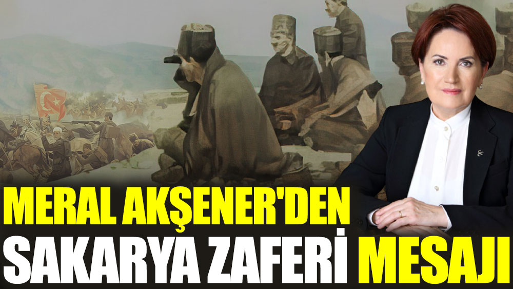 Meral Akşener'den Sakarya Zaferi mesajı