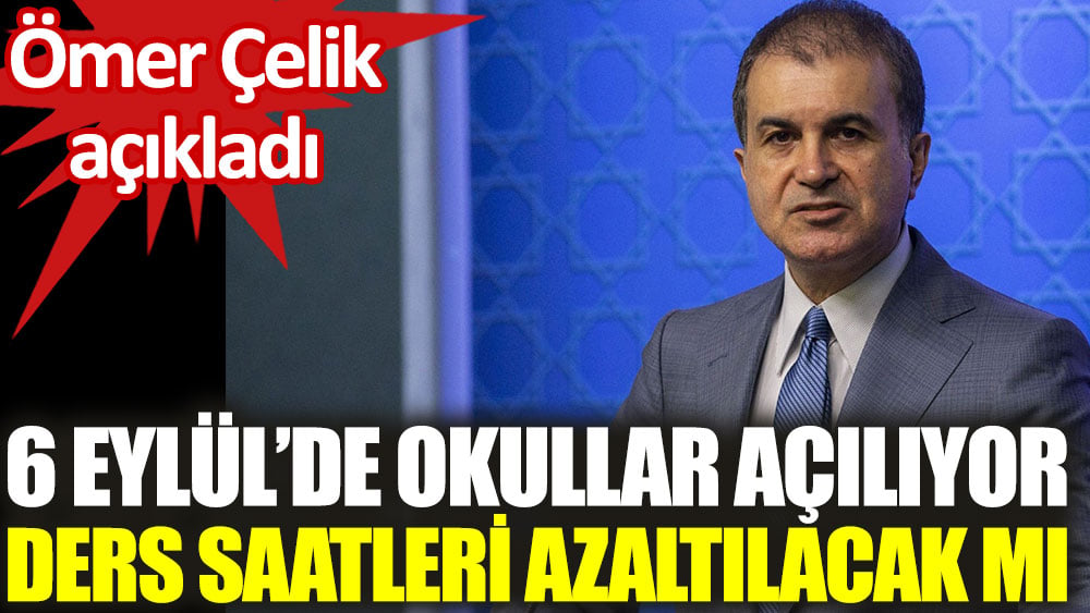 6 Eylül'de okullar açılıyor... Maske takılacak mı?